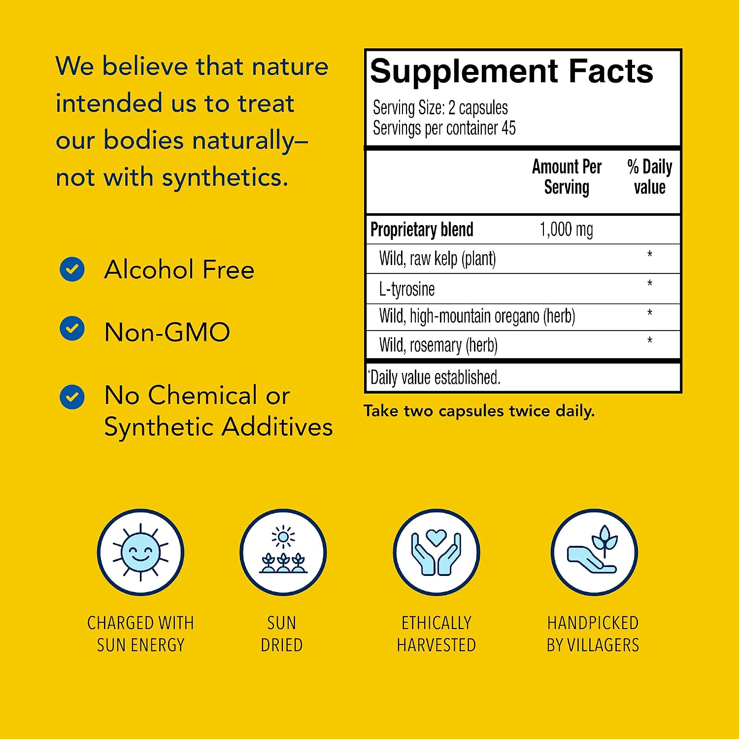 NORTH AMERICAN HERB & SPICE Thyroset - Wild Kelp & Herbs Thyroid Support - 90 Capsules - görsel 4