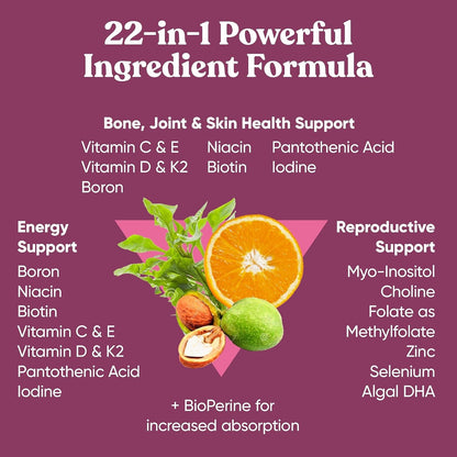 Eu Natural Next Gen Multivitamin for Women - 22 Optimised Vitamins - 60 Vegetarian Soft Capsules