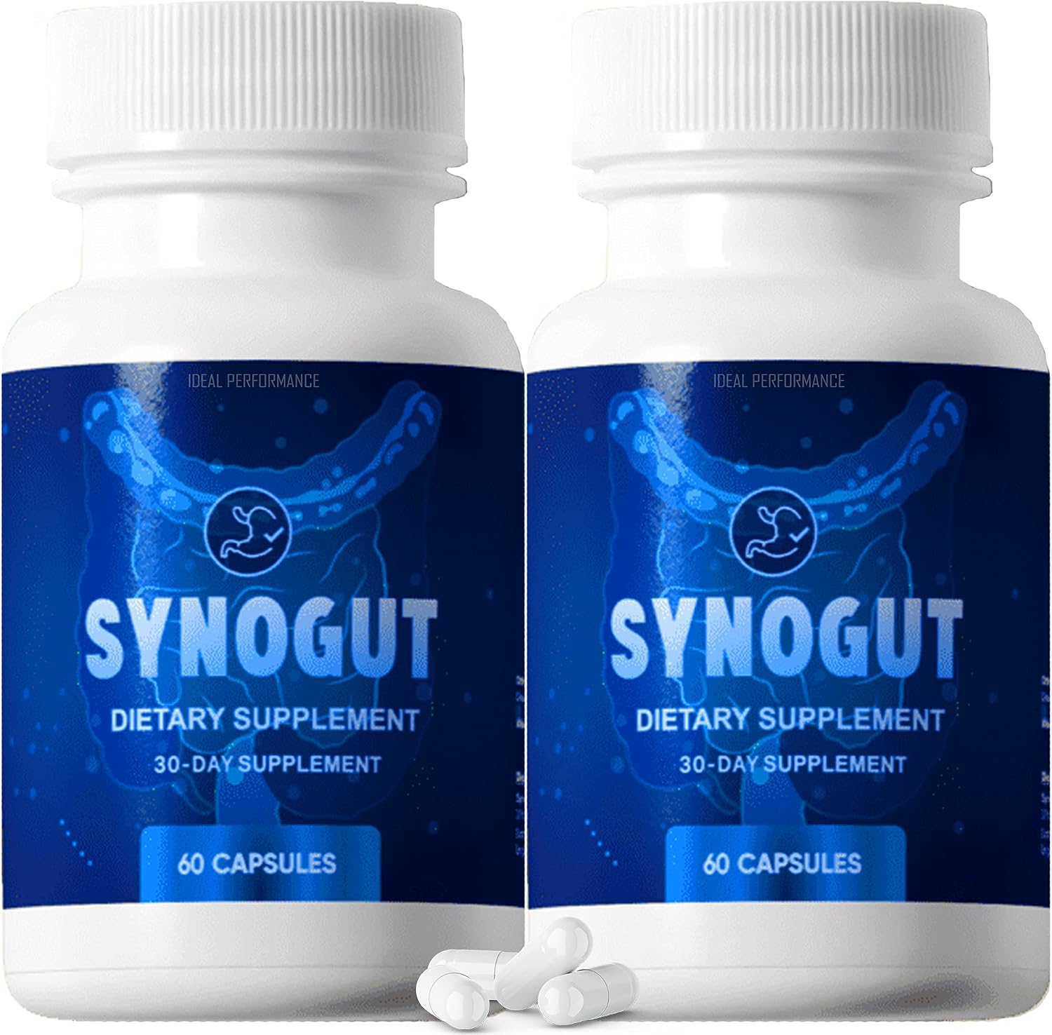 IDEAL PERFORMANCE Synogut Pills Food Supplement for Gut Health (2 Bottles) - görsel 1