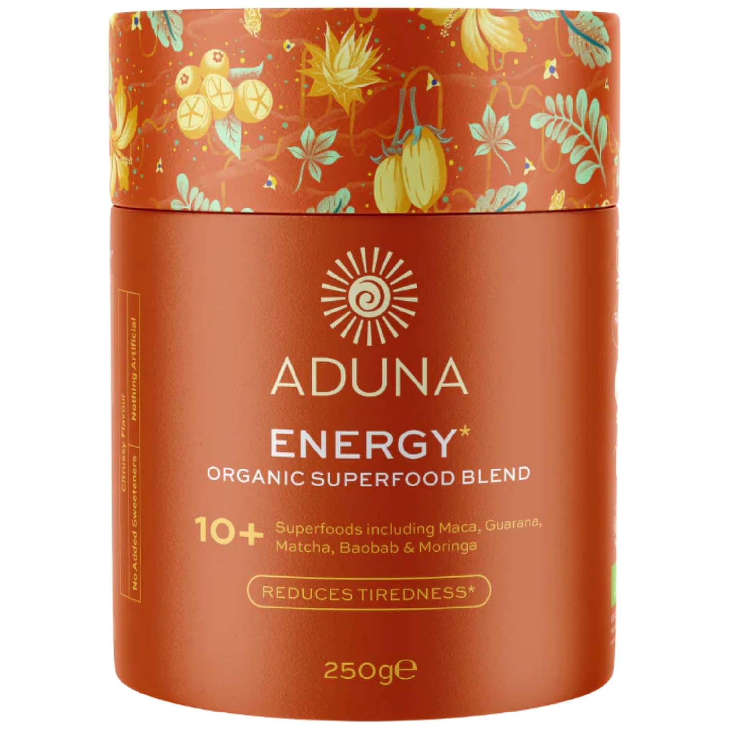 Aduna Organic Energy Superfood Blend - Natural Stir-In Powder with 13 Superfoods, 250g - görsel 1