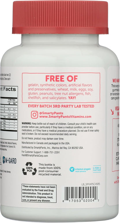 SmartyPants Kids Probiotic Complete, Strawberry Crème, 45 Count