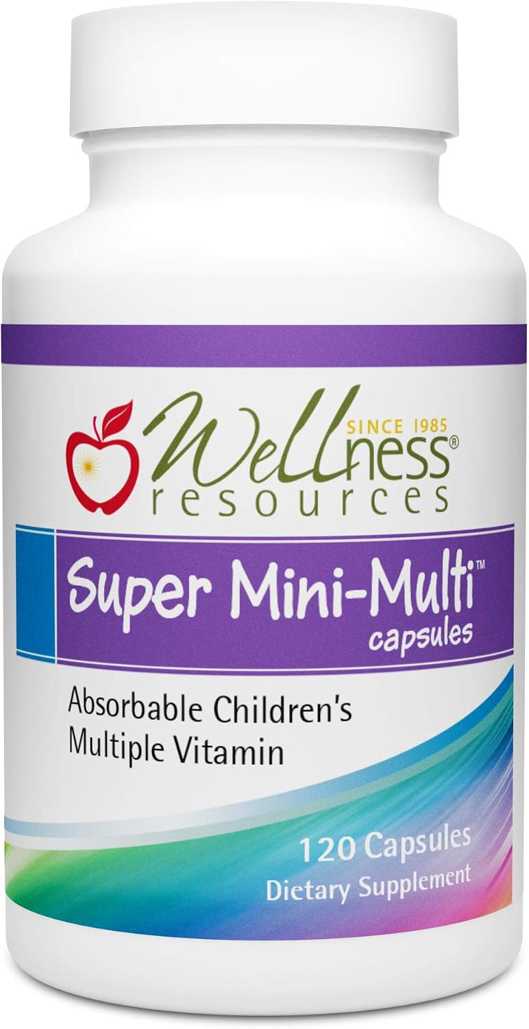 Super Mini-Multi - Children's Multivitamin with Methyl Folate, Methyl B12 and Coenzyme B Vitamins (120 Capsules) - görsel 1