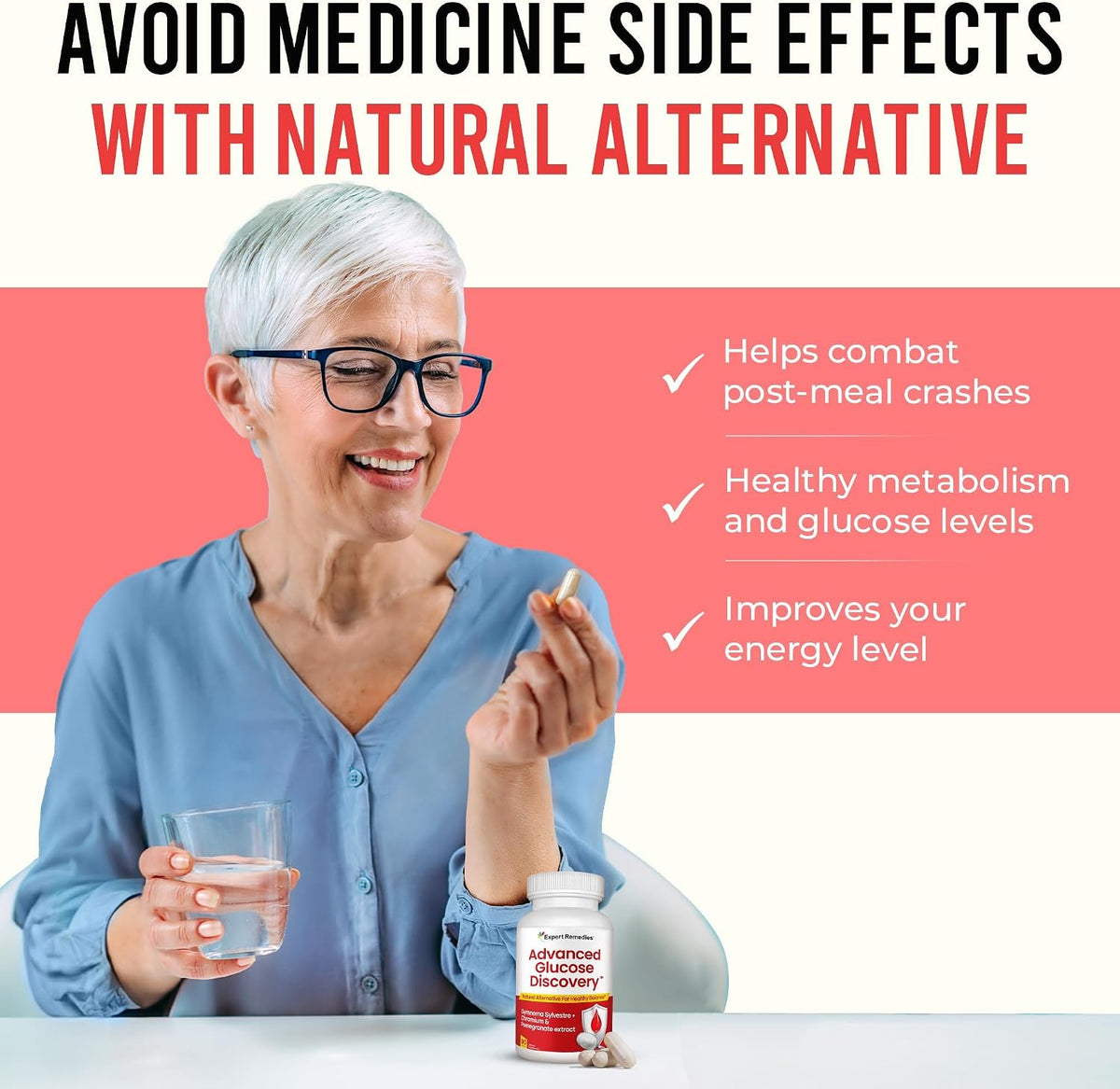 Advanced Glucose Discovery for Sugar Watchers – Gymnema Sylvestre, Pomegranate & Chromium Food Supplement – 90 Vegan Capsules - görsel 6