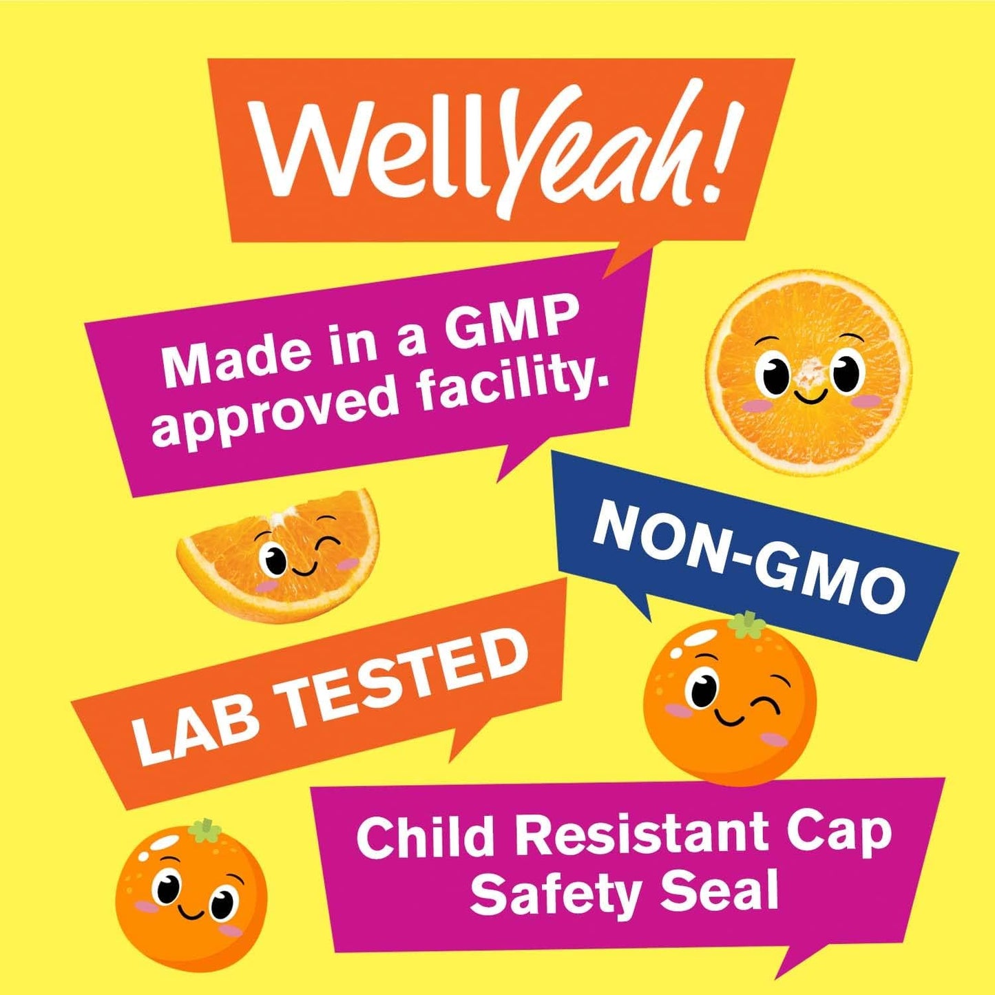 WellYeah Kids Vitamin C Gummies (250mg) 2 Pack - 60 Gummies - görsel 5