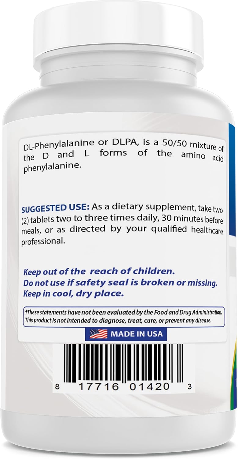 Best Naturals DLPA 500 mg 120 Tablets - görsel 7