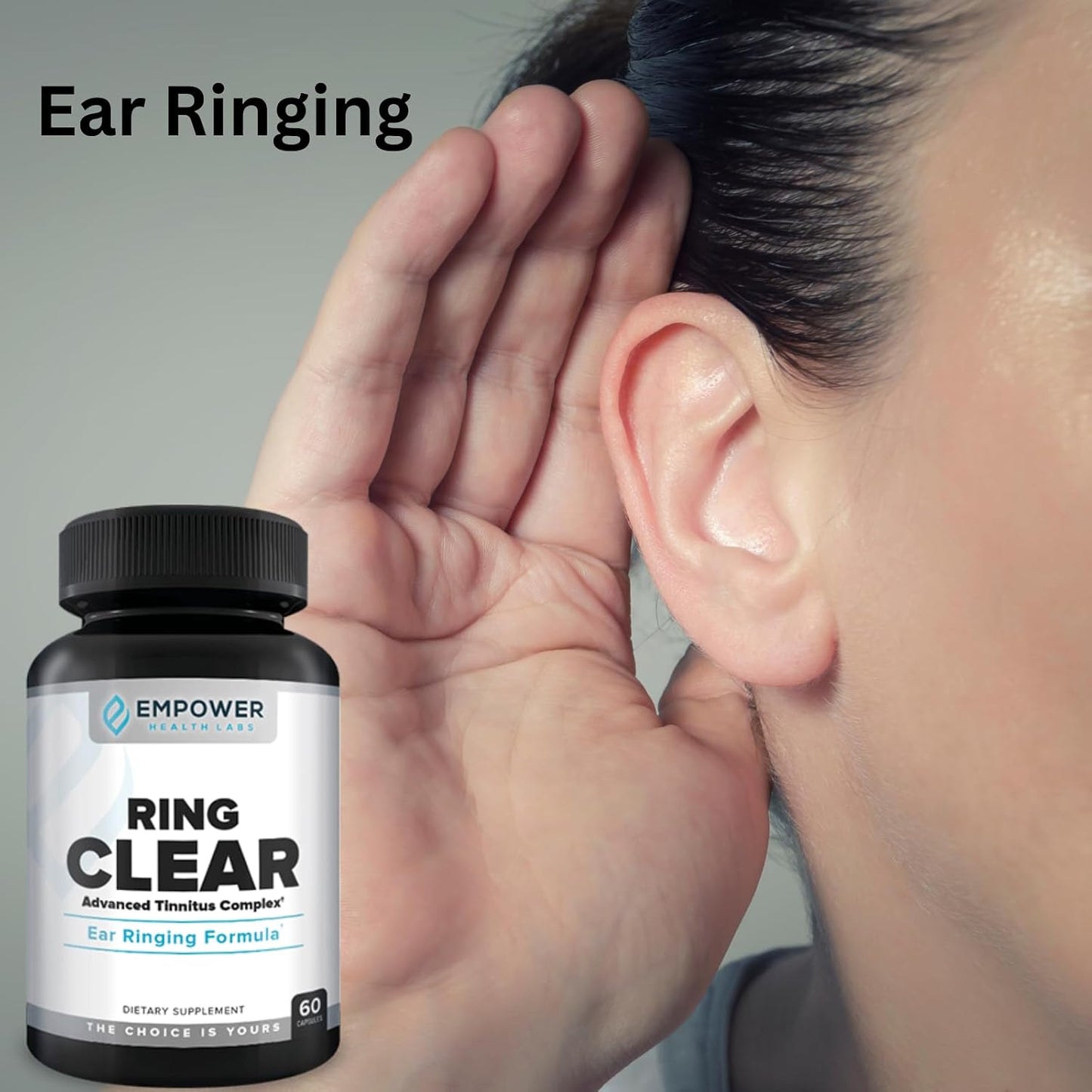 Ring Clear All-Natural Ear Buzz Relief Formula - 30-Day Supply - görsel 3