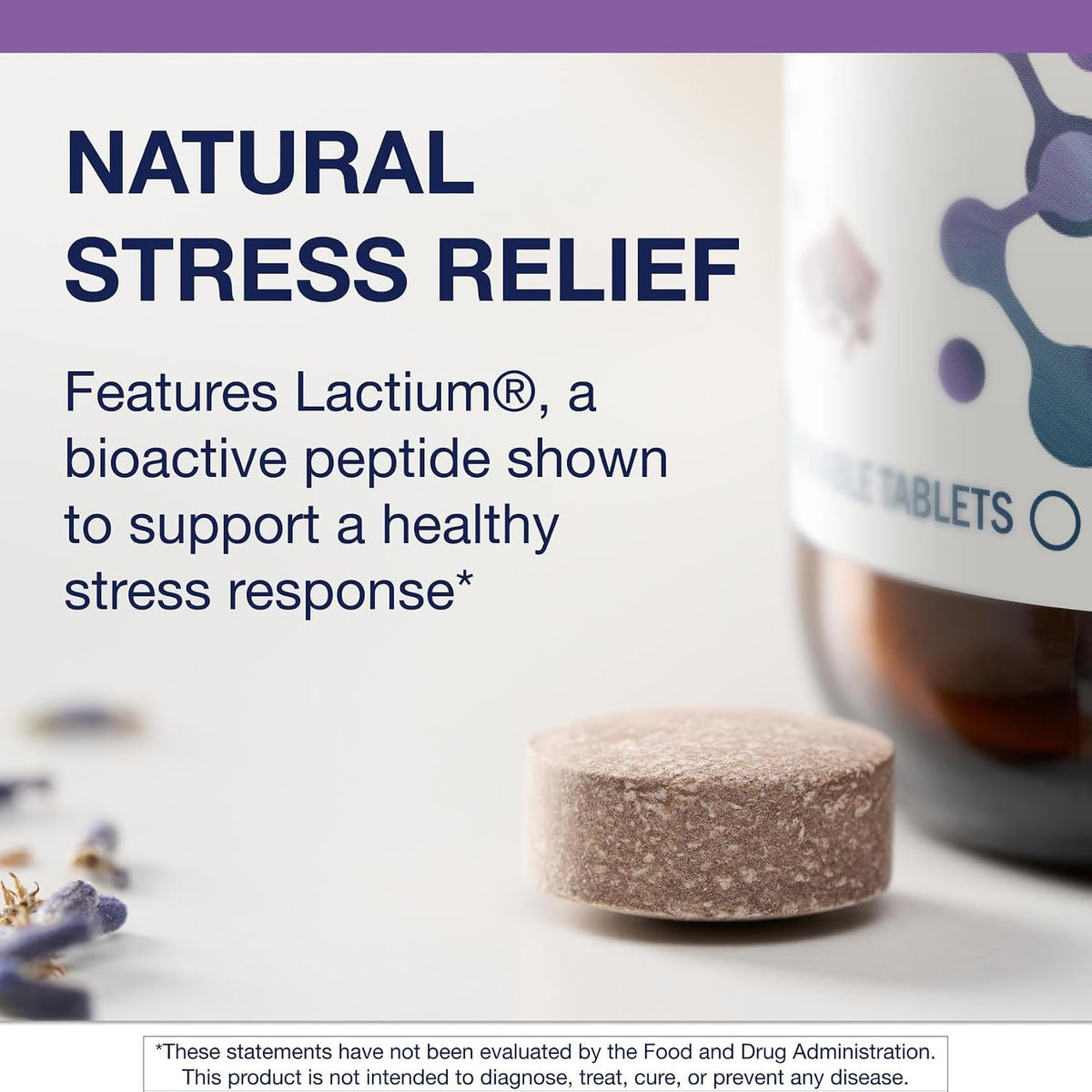 Metagenics NuSera - Chocolate-Flavoured Chewable Stress & Calm Support with Lactium - 30 Tablets - görsel 3