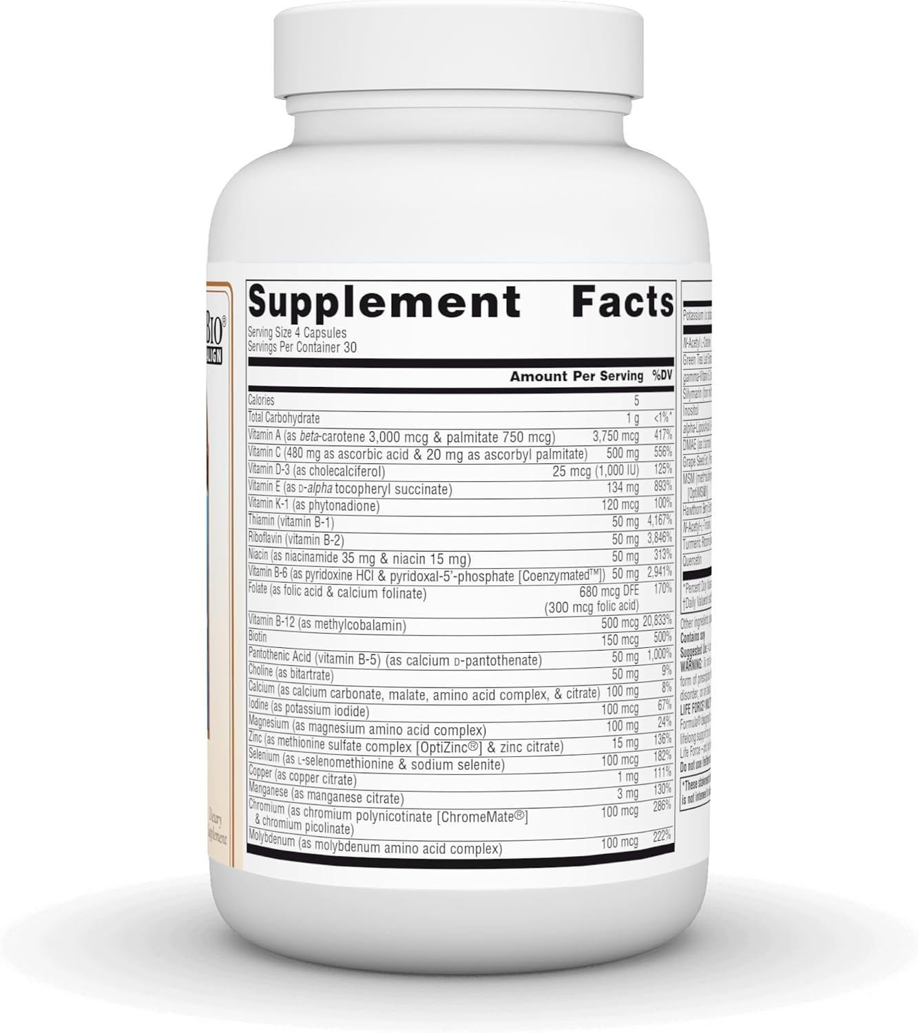 Source Naturals Life Force Iron Free Multivitamin - 120 Capsules - görsel 3