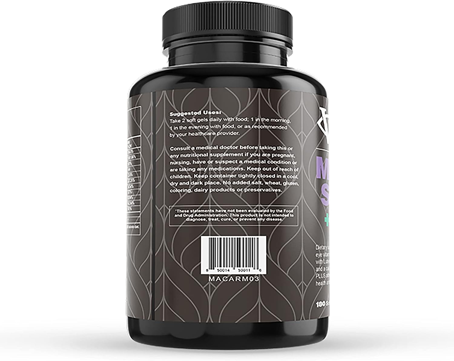 Macular Support Plus Multivitamin – AREDS2 Eye Supplements with Lutein & Zeaxanthin – 180 Soft Gels - görsel 4