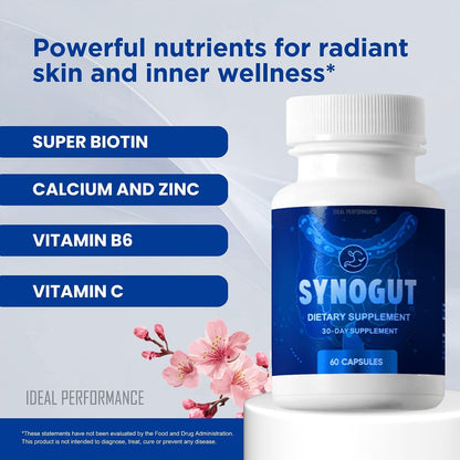 IDEAL PERFORMANCE Synogut Capsules – Dietary Supplement for Gut Health (1 Bottle)
