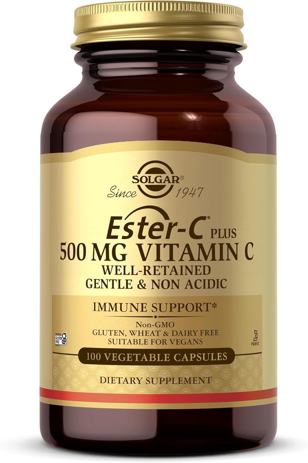 Solgar Ester-C Plus 500 mg Vitamin C (Ascorbate Complex), 100 Vegetable Capsules - görsel 1