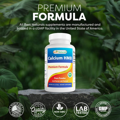 Best Naturals HMB (Beta-Hydroxy Beta-Methylbutyrate) Pure Powder 227g