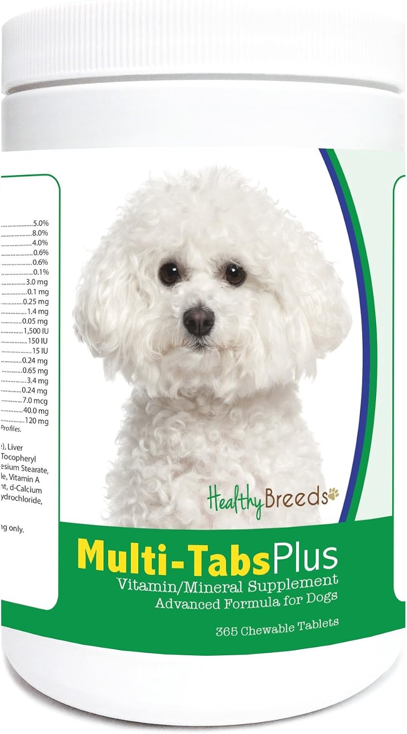 Healthy Breeds Bichon Frise Multi-Tabs Plus Chewable Tablets 365 Count - görsel 1