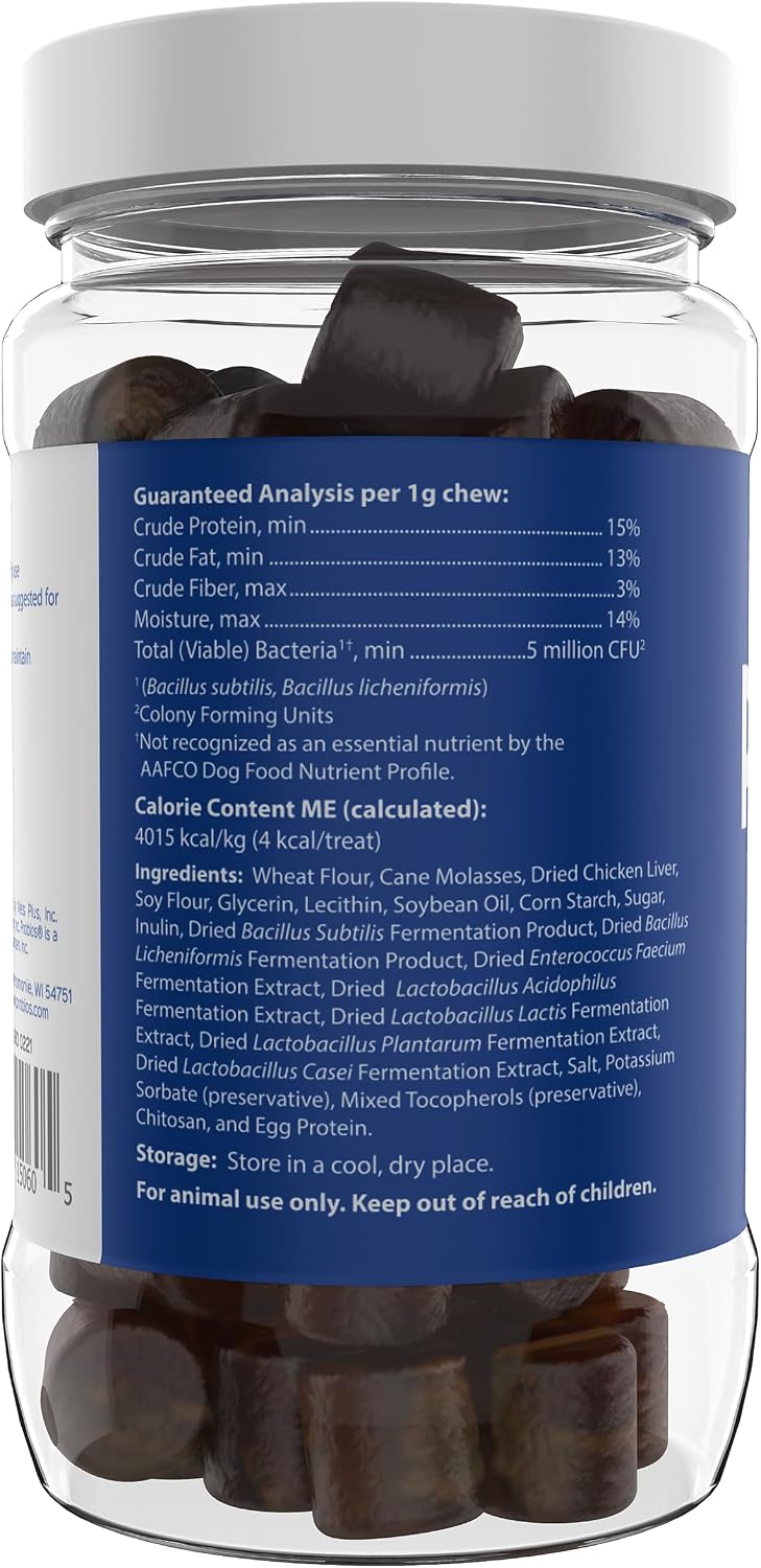 Probios for Dogs Soft Chews - Daily Probiotic Supplement for Gut Health, Digestion & Immune Support - Chicken Liver Flavour - 120 Chews - görsel 5