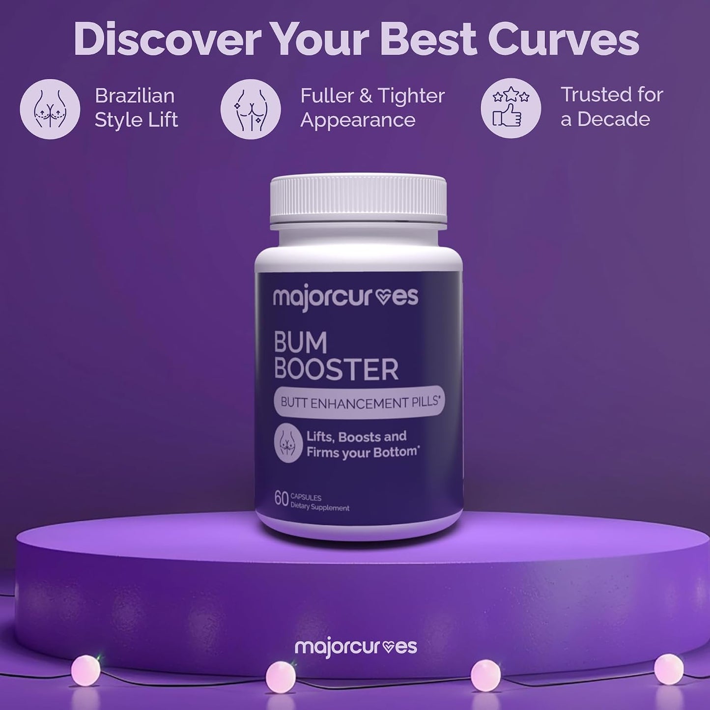 Major Curves Bum Booster Pills – Booty Growth Capsules for Women - görsel 4