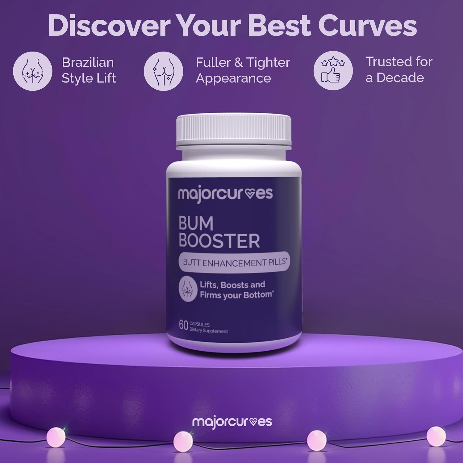 Major Curves Bum Booster Pills – Booty Growth Capsules for Women - görsel 4
