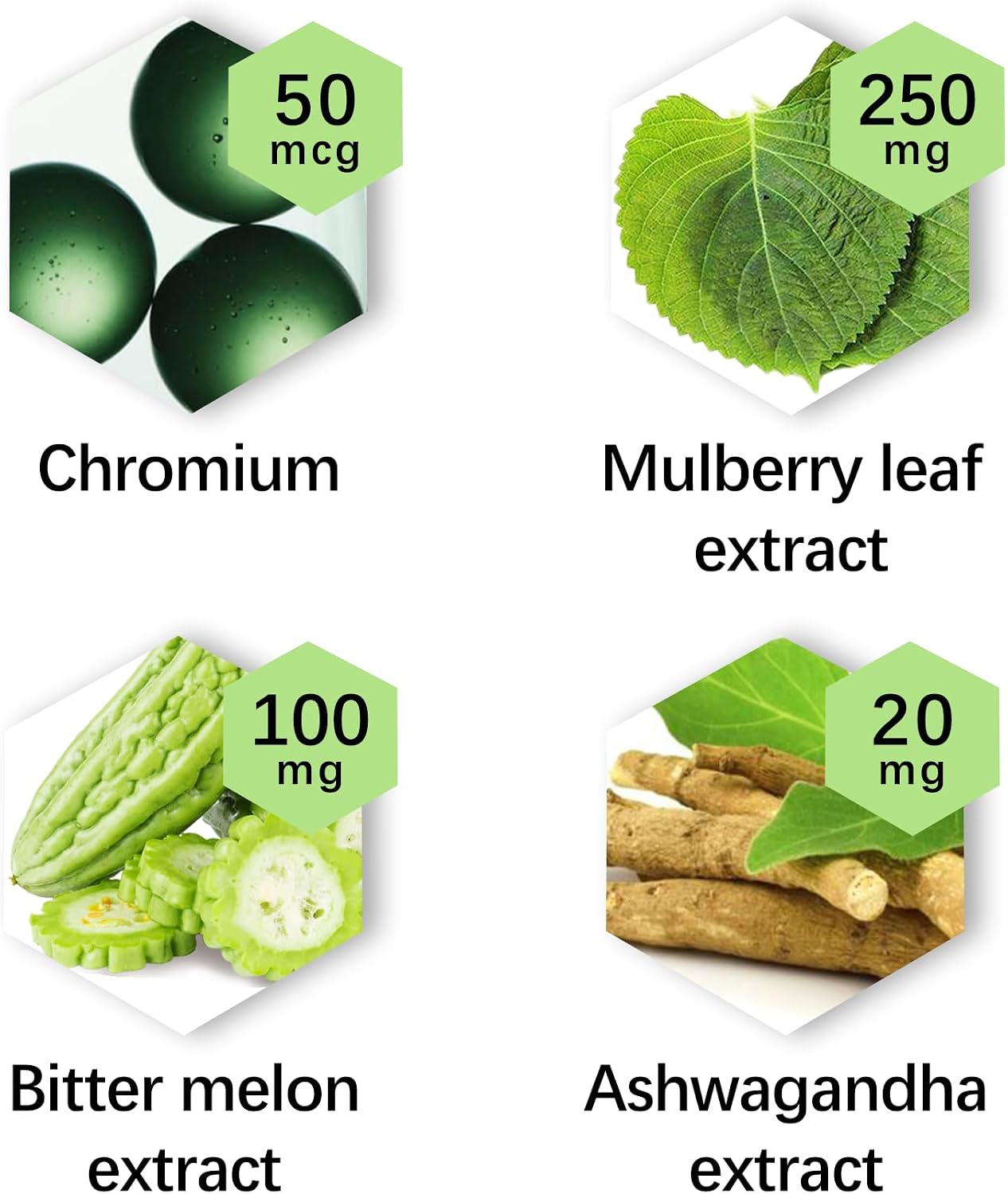 NiceTop Metabolic Activator with Mulberry Leaf Extract, Vitamin C, PQQ - 30 Tablets - görsel 5