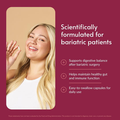 Bariatric Advantage FloraVantage Balance Capsules – Probiotic for Post-Bariatric Digestive Health (60 Capsules)