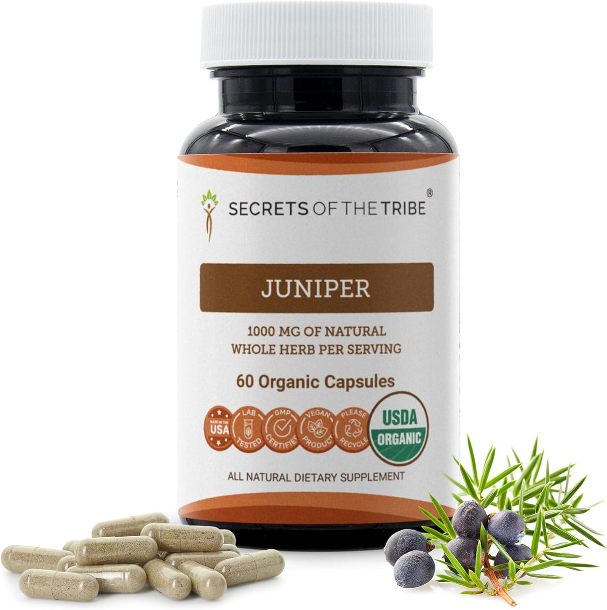 Secrets of the Tribe Juniper USDA Organic 60 Capsules - görsel 1