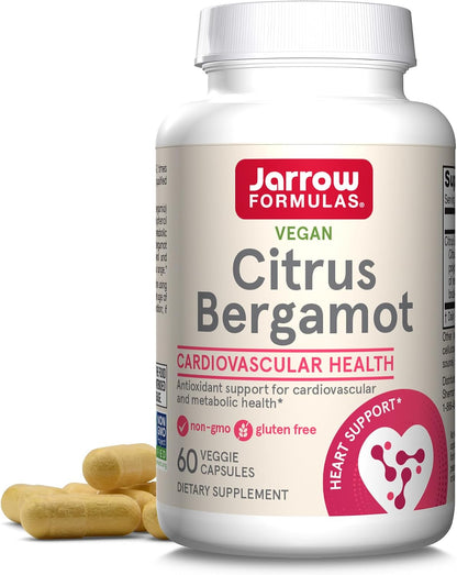 Jarrow Formulae Citrus Bergamot Supplement 500 mg – 60 Vegan Capsules – Image 1