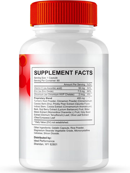 Glycogen Balance Pro Advanced Blood Formula Capsules – Maximum Strength, Natural Healthy Circulation & Stable Levels (60 Capsules)