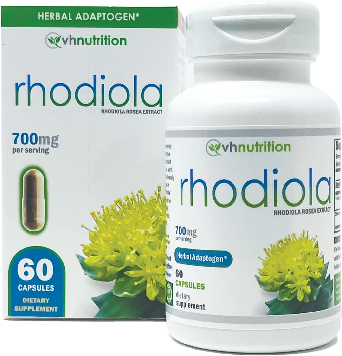 Rhodiola Rosea Food Supplement – 3% Salidrosides Standardised Extract – 60 Capsules - görsel 1