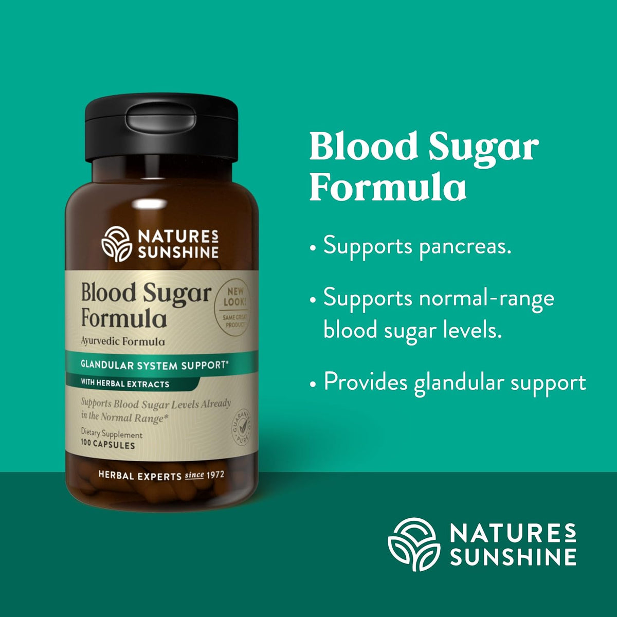 Nature's Sunshine Blood Sugar Formula, 100 Capsules - görsel 4
