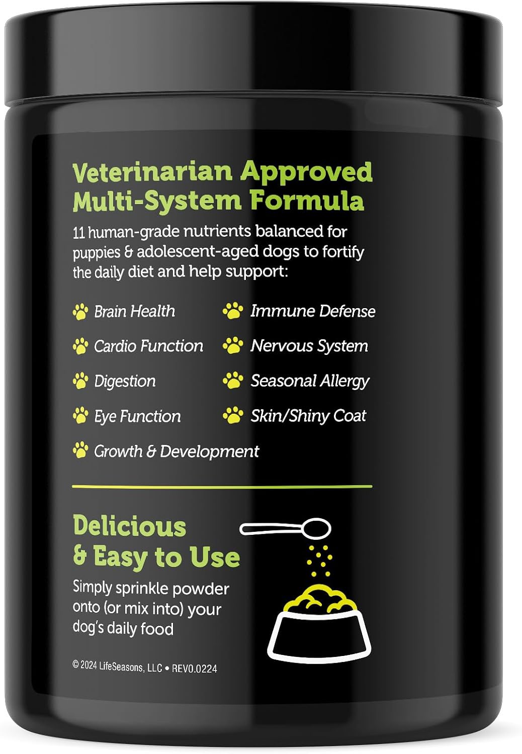 LifeStages Pet Nutrition Stage 1: Puppy Formula 0-3 Years – Powder Supplement for Weight Gain, Muscle and Joint Development, Healthy Skin and Coat - görsel 3