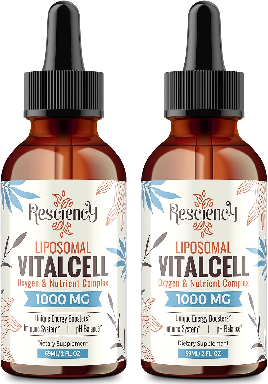 13-in-1 Liquid Oxygen Boost & Nutrient Supplement, Liposomal Optimised-Delivery Blend with Trace Minerals, Amino Acids, CoQ10, B Vitamins & Fulvic Acid, Daily Wellness Liquid Oxygen Drops, 118 ml - görsel 1