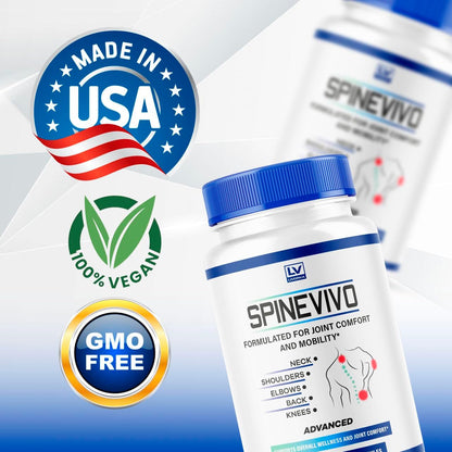 (2 Pack) Spine Vivo Plus Capsules – 120 Capsules for 2 Months