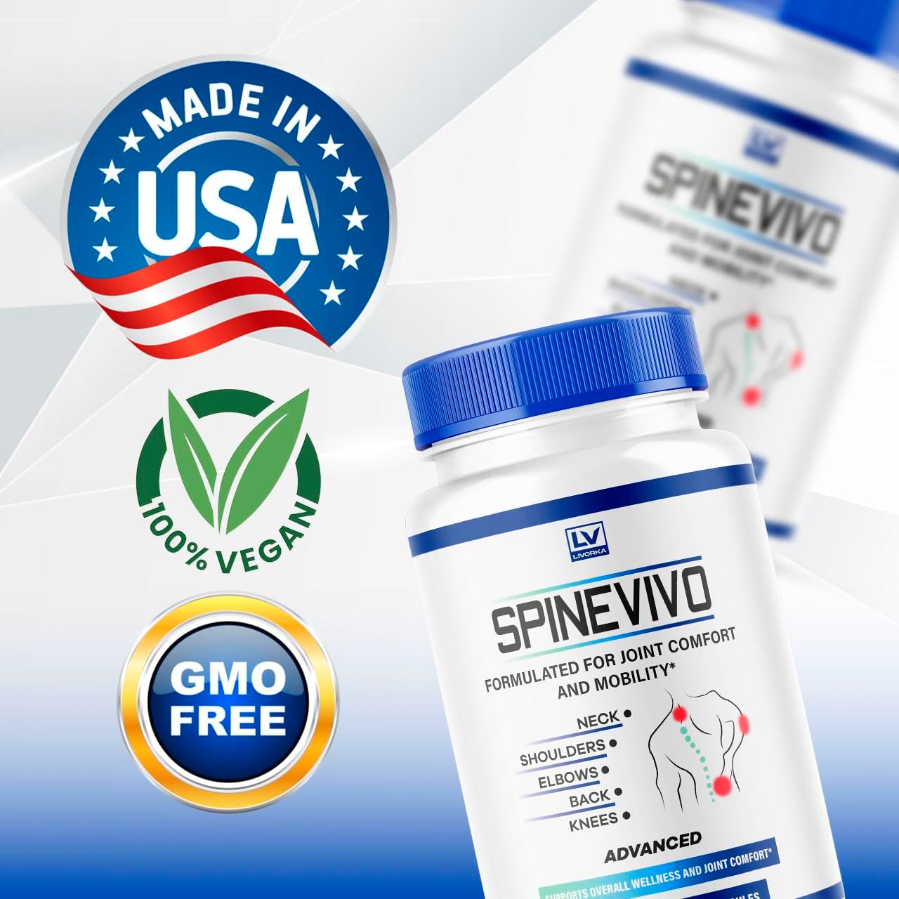 Spine Vivo Plus – 5 Month Supply (300 Capsules) - görsel 3