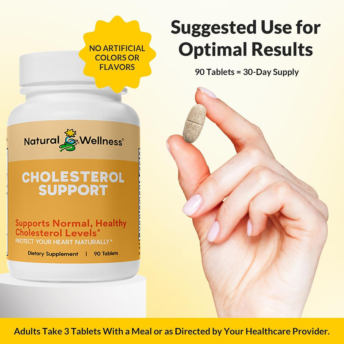 Natural Wellness Cholesterol Support – 90 Tablets - görsel 7