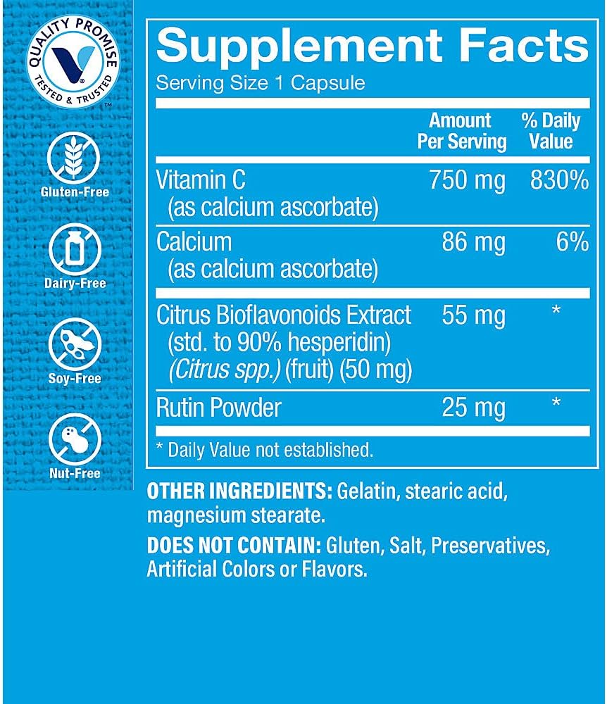 The Vitamin Shoppe Buffered C Complex (300 Capsules) - görsel 2