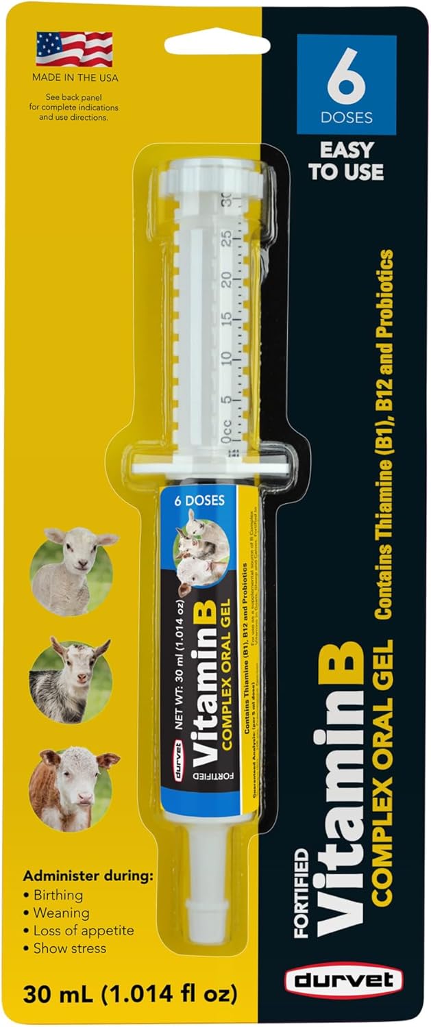 Durvet Vitamin B Complex 30ml for Goats, Sheep, and Calves - görsel 1