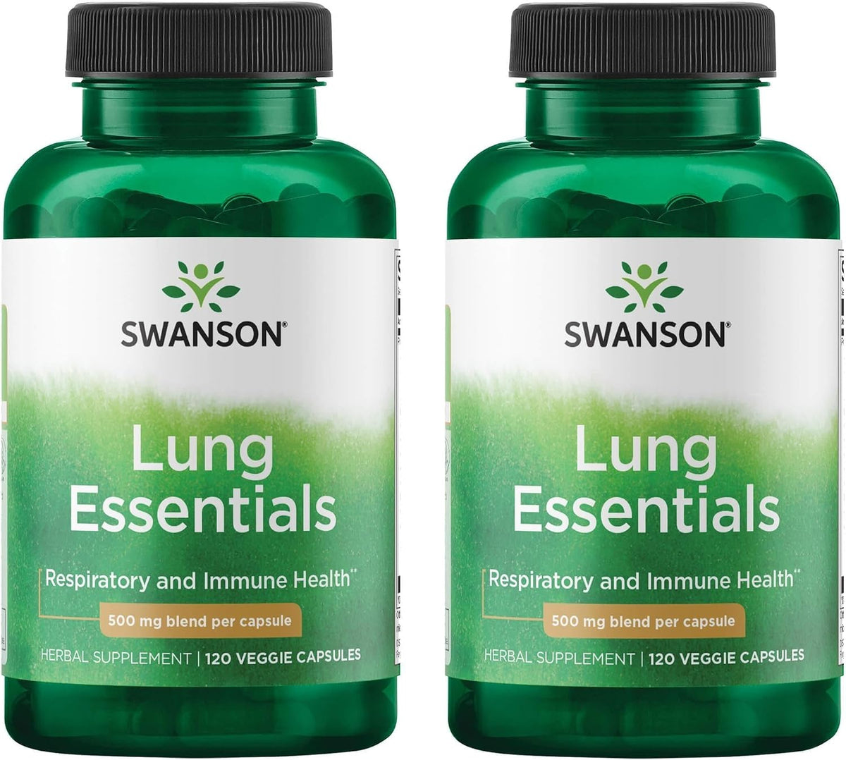 Swanson Lung Essentials 500 mg 120 Vegetarian Capsules (Pack of 4) - görsel 3