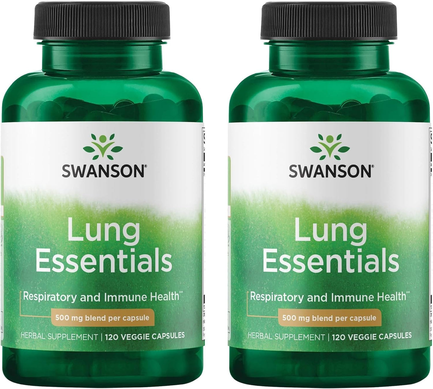 Swanson Lung Essentials 500 mg, 120 Veg Capsules (2 Pack) - görsel 1