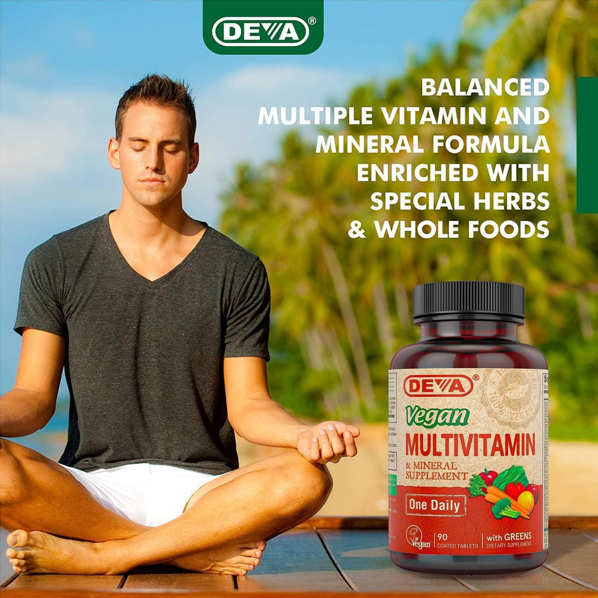 Deva Vegan Multivitamin and Mineral Supplement – Once-Daily Formula with Greens - görsel 8