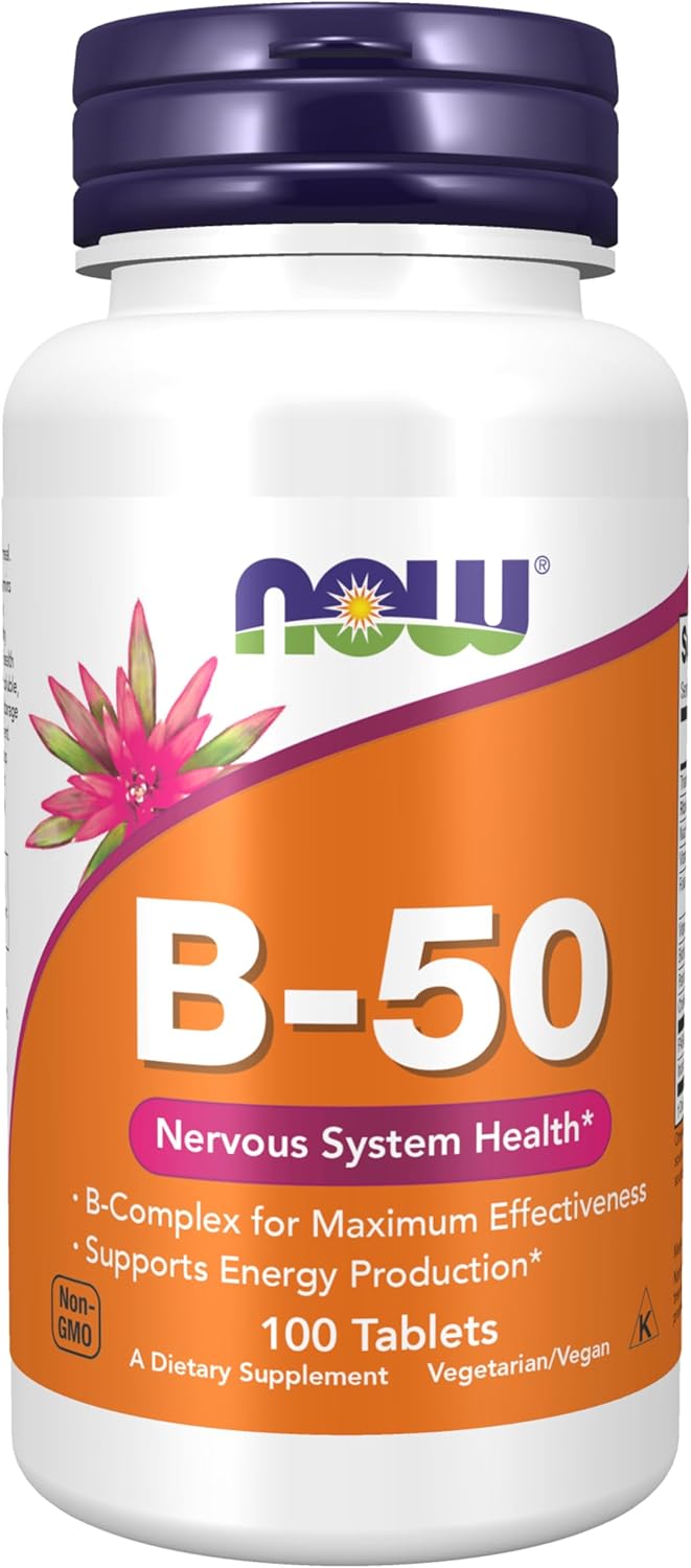 NOW Foods Vitamin B-50 Complex, 100 Tablets - görsel 1