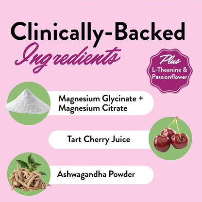 Legendairy Milk She’s Sleepy™ – Cherry Limeade – Nightly Sleep Aid, Sugar-Free Drink Mix with Magnesium Glycinate & Ashwagandha – Relaxation & Restful Sleep