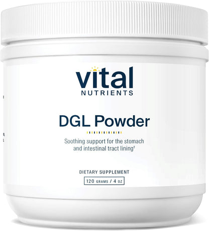 Vital Nutrients DGL Powder - Vegan Deglycyrrhizinated Liquorice Root Extract, 120g