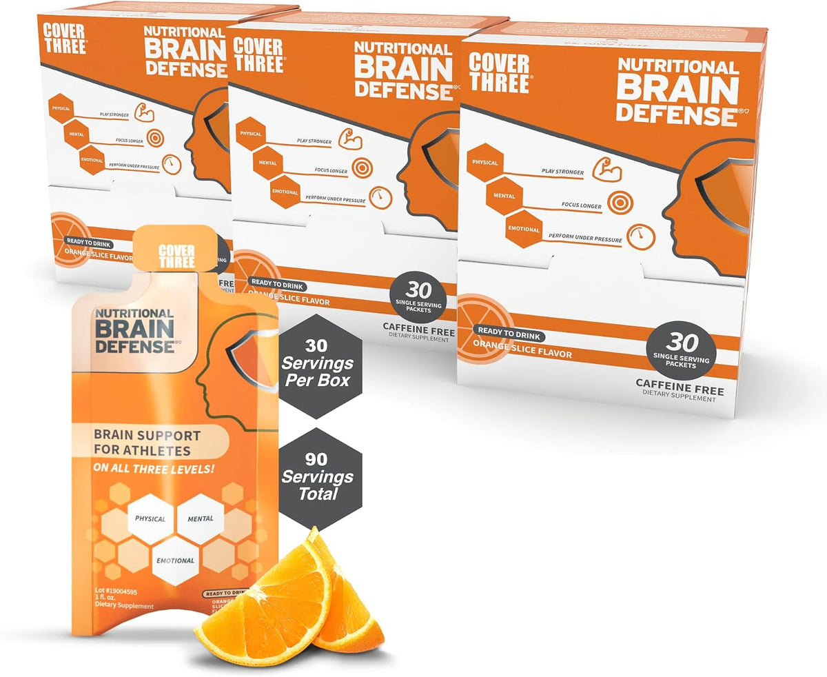 Cover Three Brain Assist Brain Supplement with Curcumin and Uridine - Liquid Focus Formula, Orange Slice Flavour - görsel 7