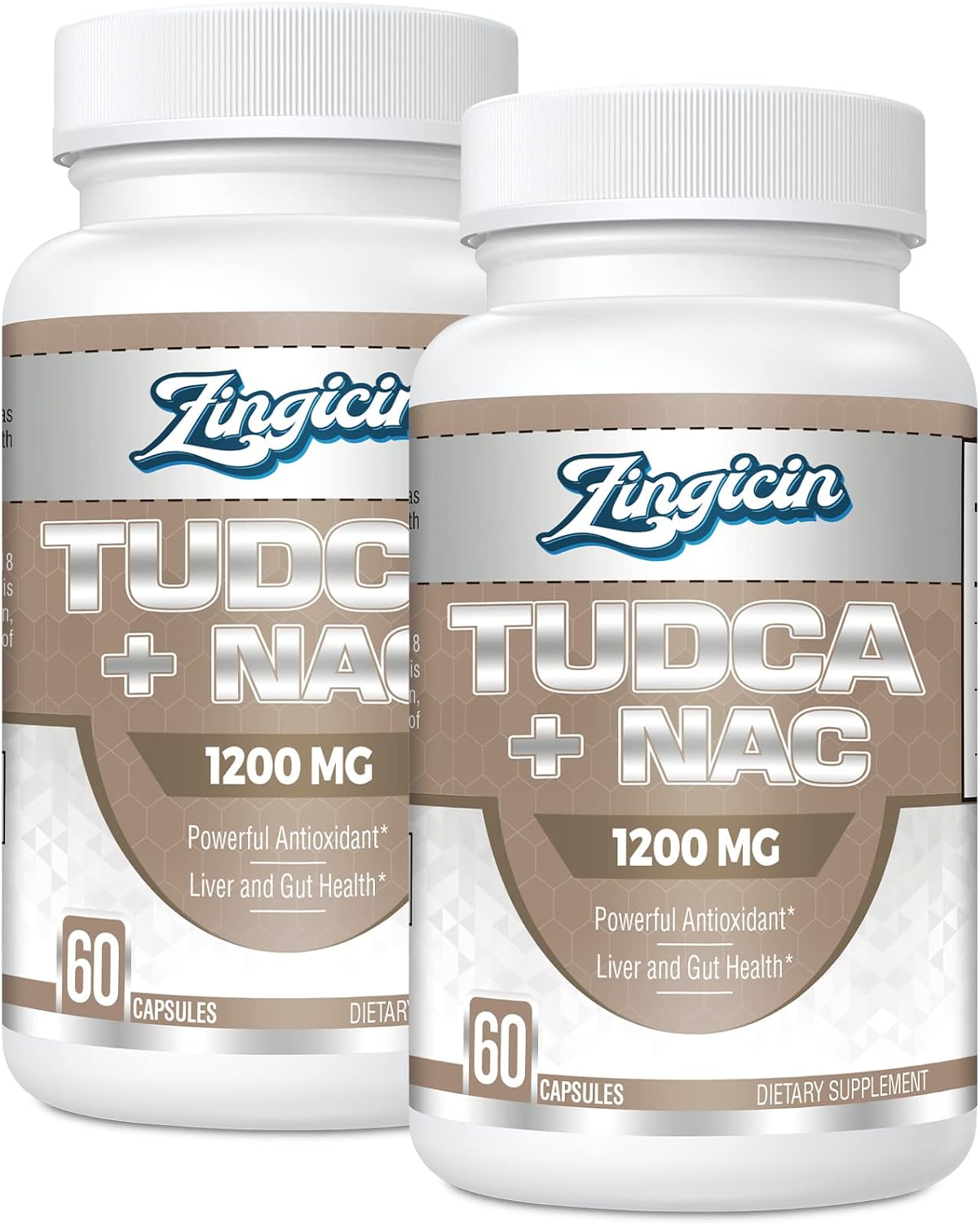 Zingicin TUDCA with NAC Supplement - 1200mg, 60 Capsules - görsel 9