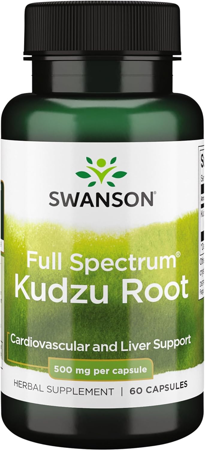 Swanson Full Spectrum Kudzu Root – 60 Capsules, 500mg Each - görsel 1