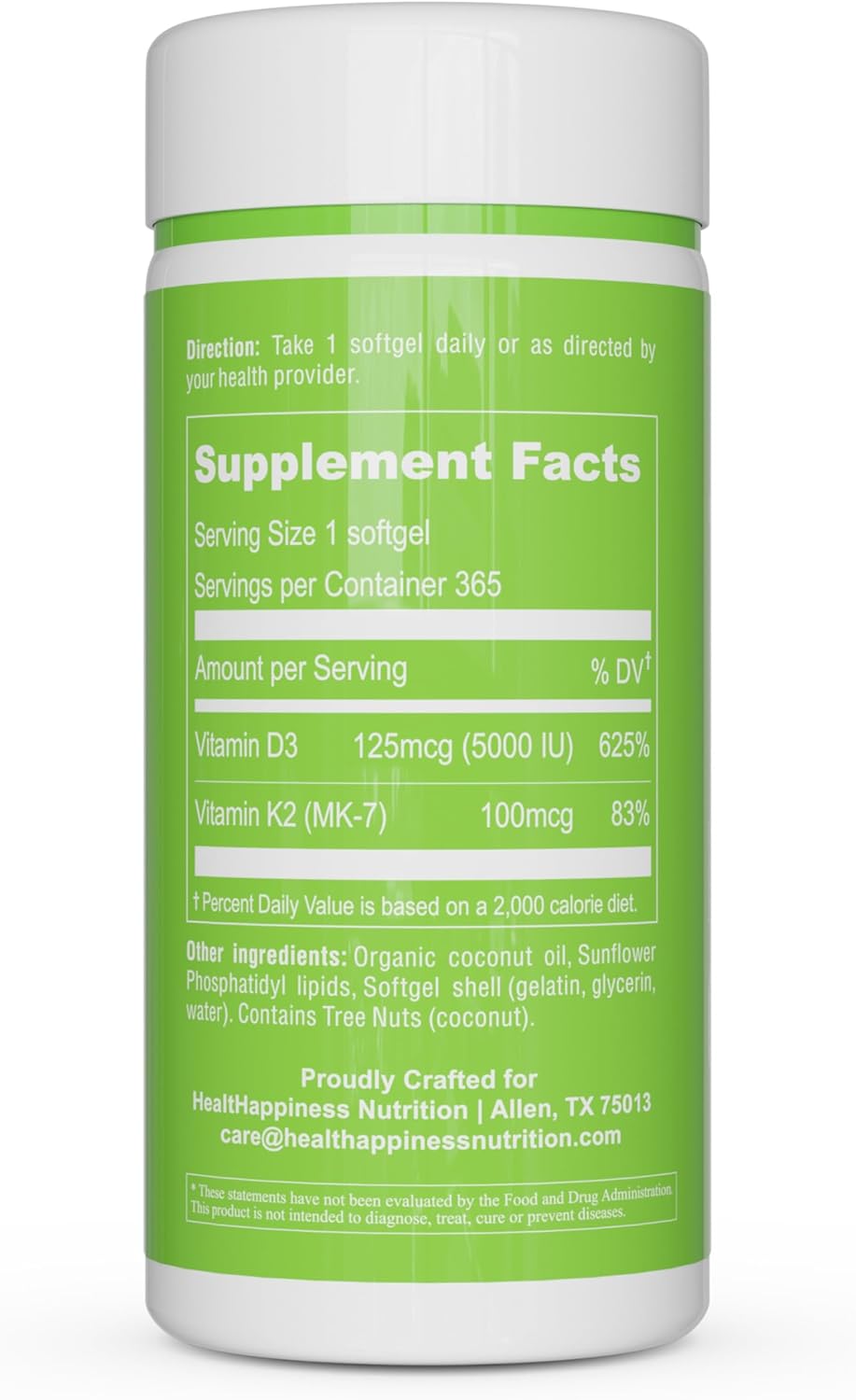 UpNourish Liposomal D3 K2 MK-7 – 365 Mini Softgels with Organic Coconut Oil - görsel 6