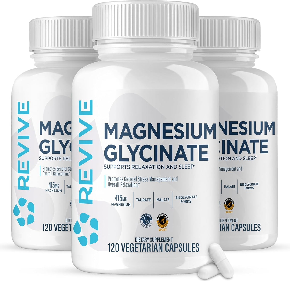 Revive MD Pure Magnesium Glycinate 200mg – Food Supplement for Muscle and Nervous System Health - görsel 9