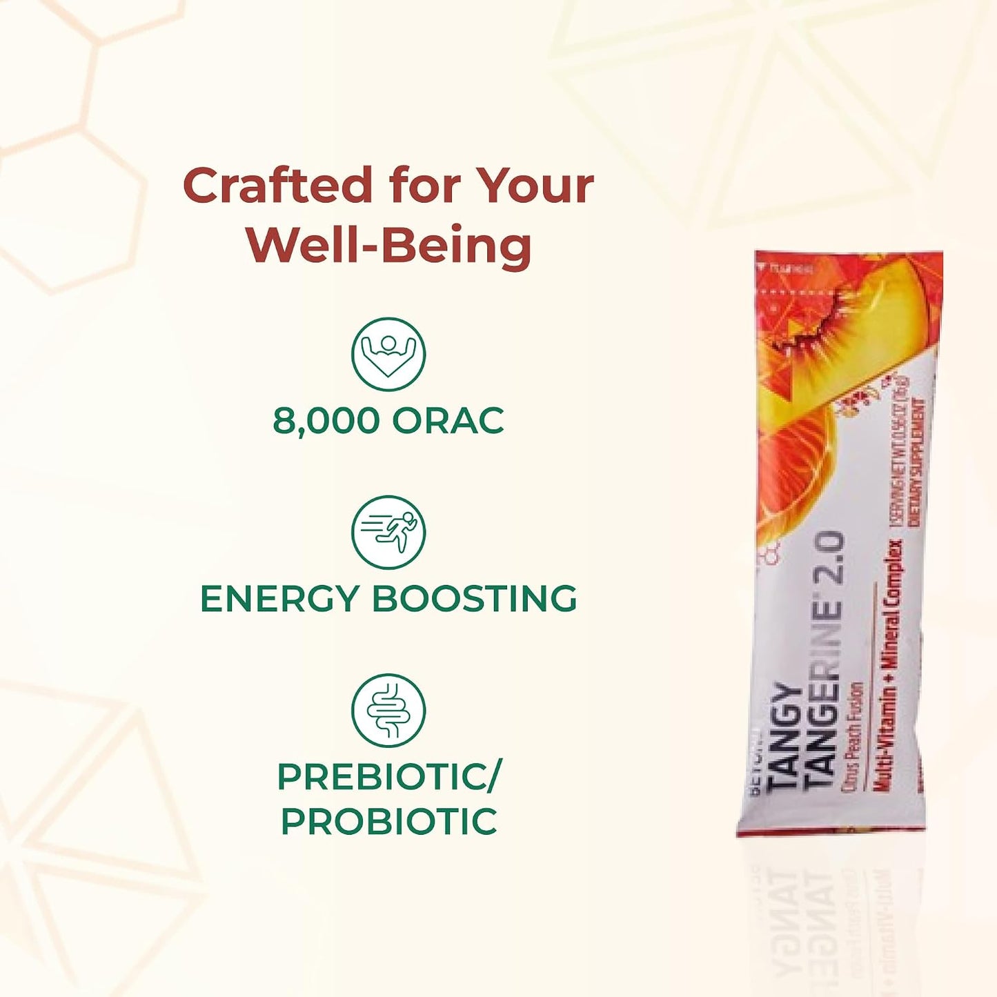 Beyond Tangy Tangerine 2.0 Citrus Peach Infusion Packets (30 Count) - görsel 5