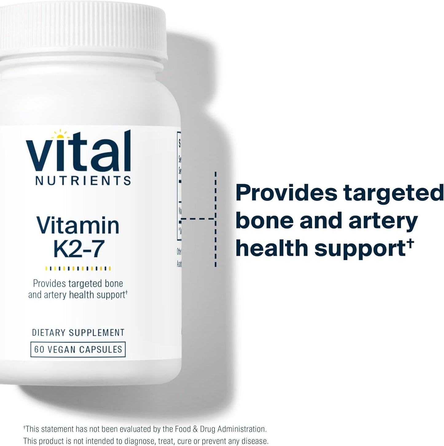 Vital Nutrients Vitamin K2-7 MK7 – Vegan Supplement for Bone and Blood Vessel Health – 60 Capsules - görsel 6