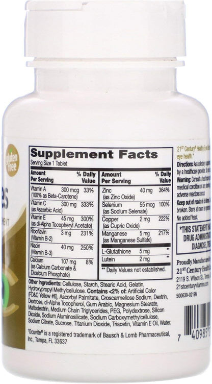 21st Century Eyes Extra Tablets, 36 Tablets