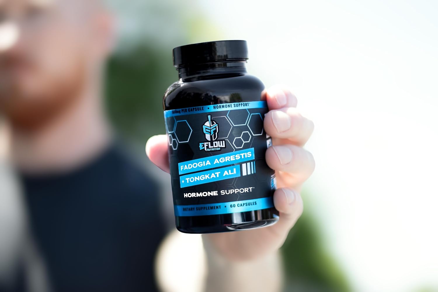 eFlow Nutrition Fadogia Agrestis + Tongkat Ali - [2-in-1] Natural Performance Supplement for Hormone, Energy, & Mood Support - Extract Powder (60 Capsules) - görsel 7