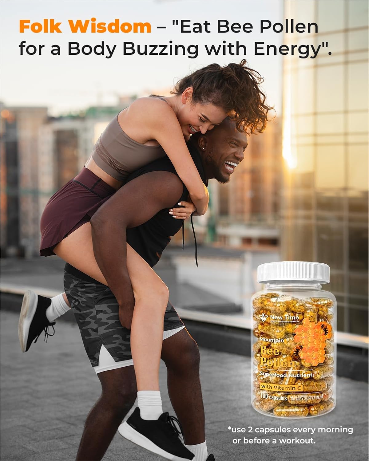 Bee Pollen Capsules – Organic Supplement for Energy and Vitality - görsel 5